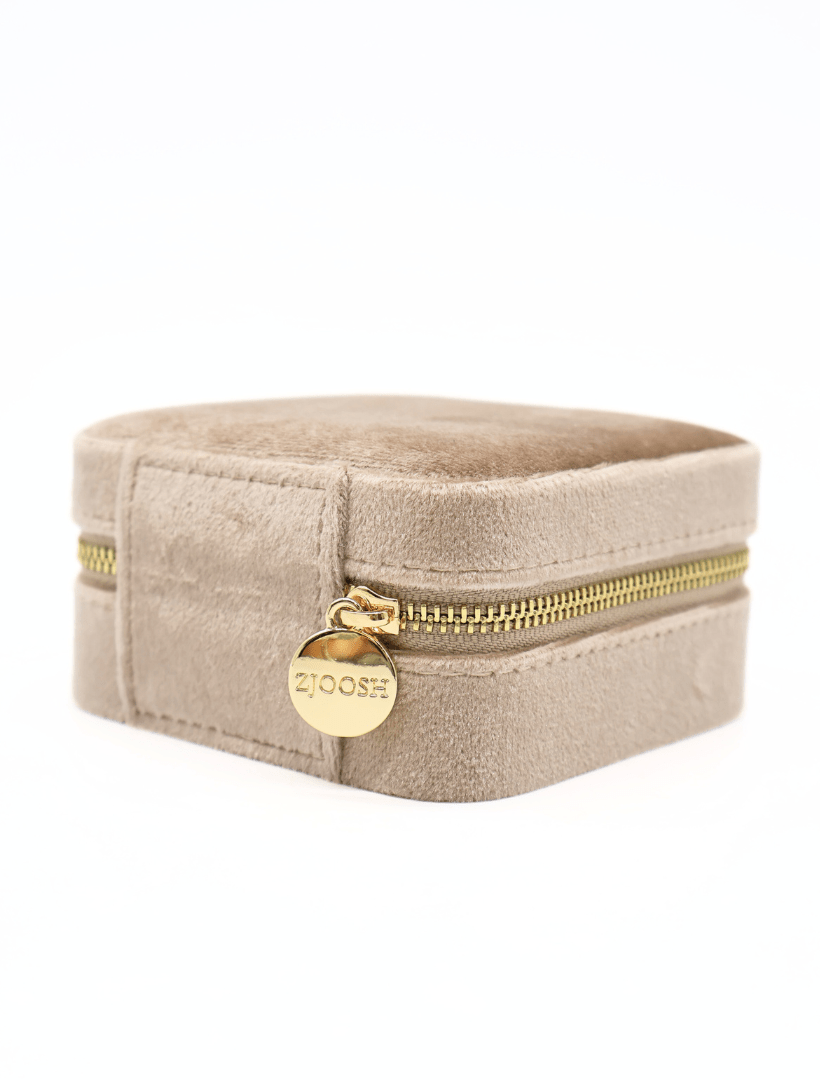 Square Jewellery Case Champagne - Zjoosh