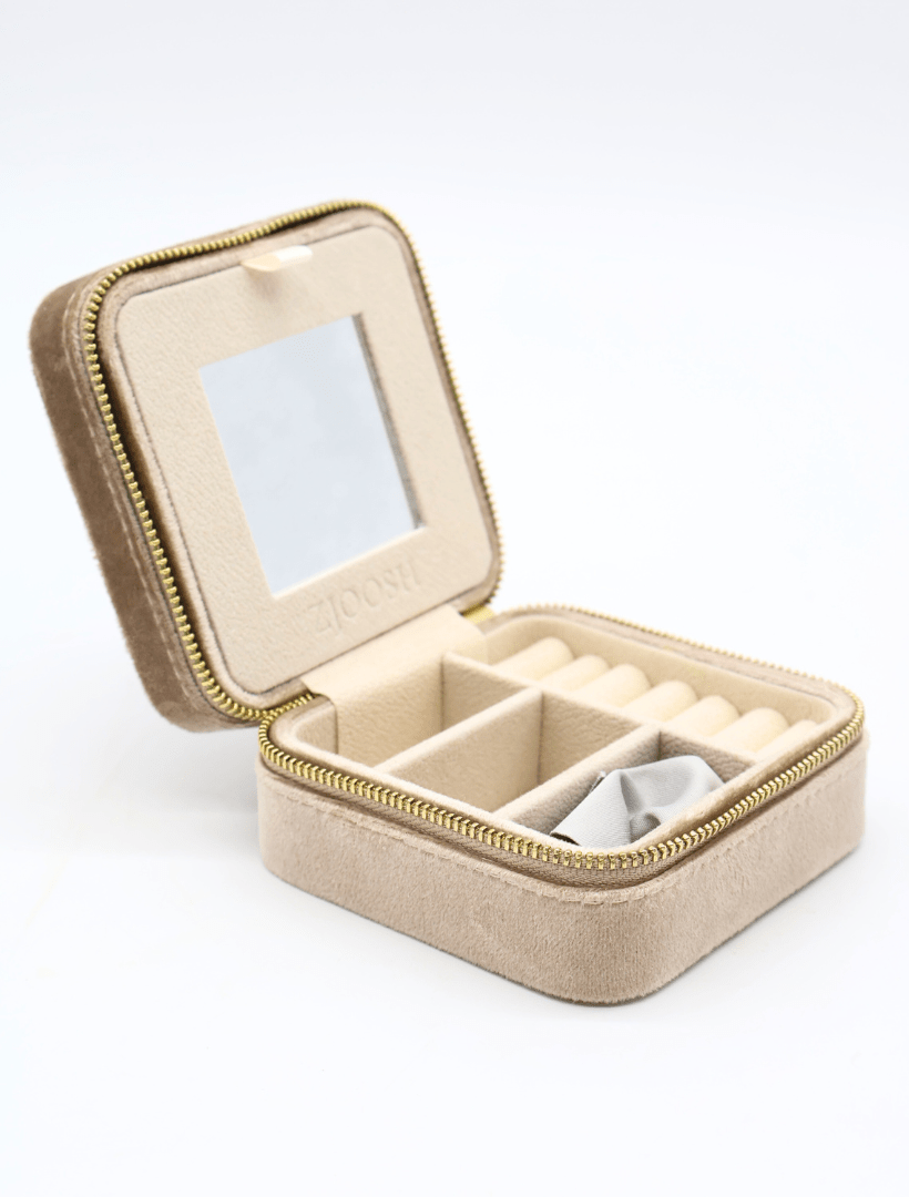 Square Jewellery Case Champagne - Zjoosh