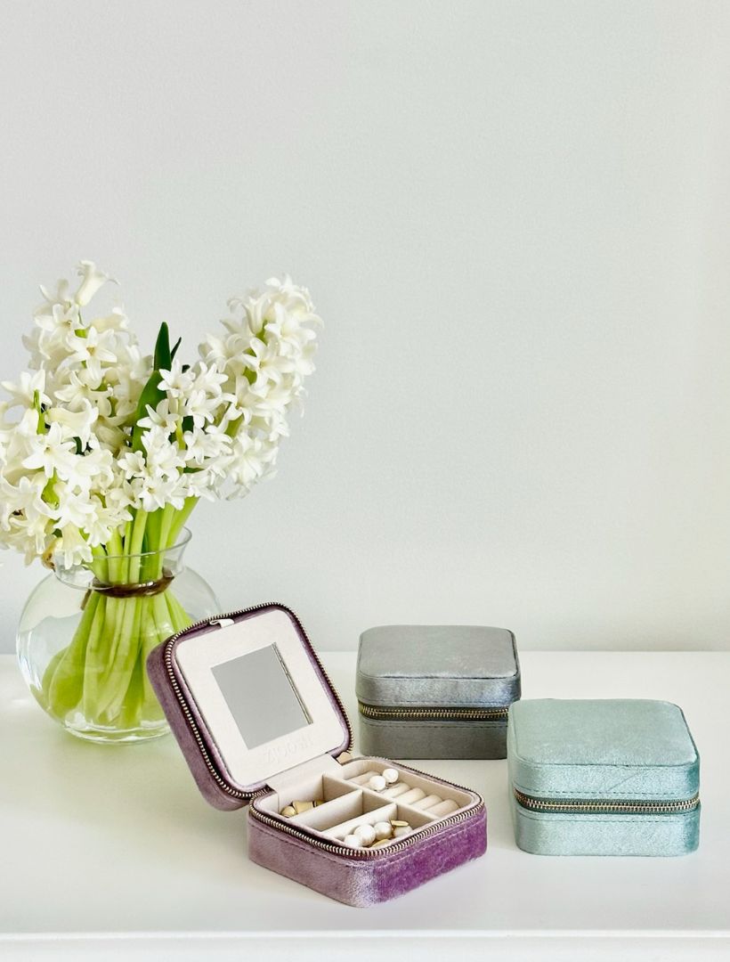 Square Jewellery Case Lilac - Zjoosh