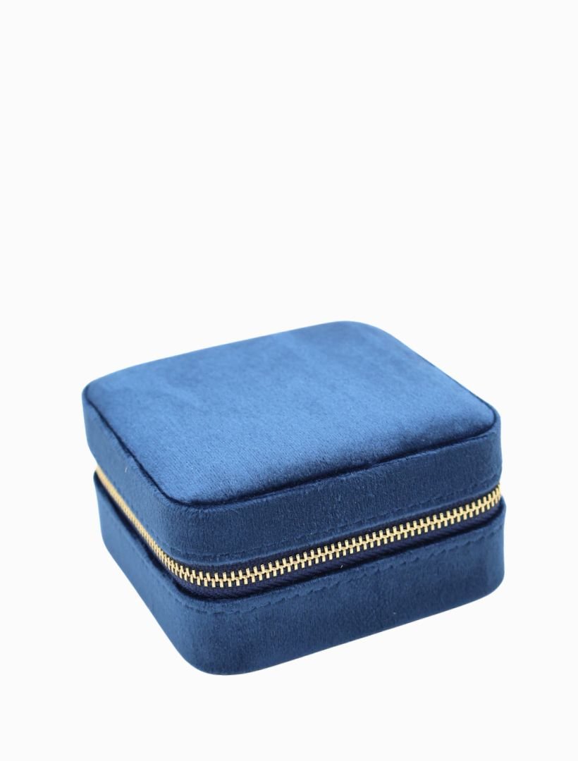 Square Jewellery Case Navy - Zjoosh