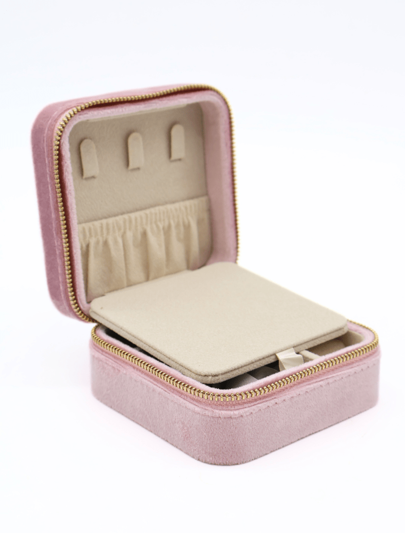 Square Jewellery Case Pink - Zjoosh