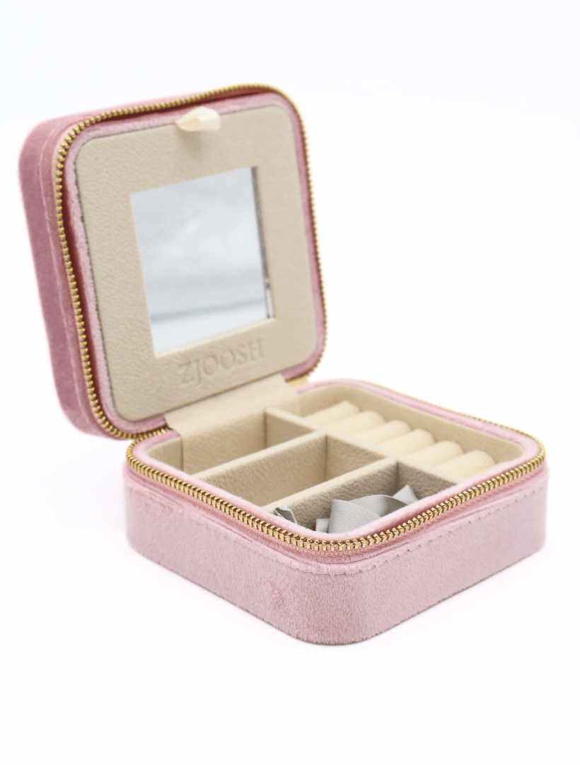 Square Jewellery Case Pink - Zjoosh