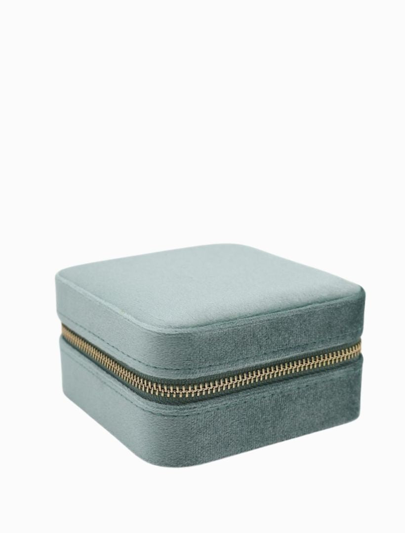 Square Jewellery Case Sage - Zjoosh