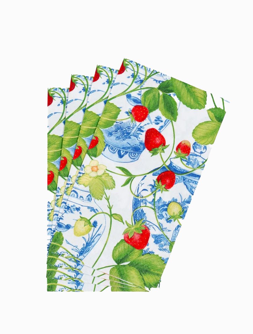 Strawberries and Cream Napkins - Zjoosh