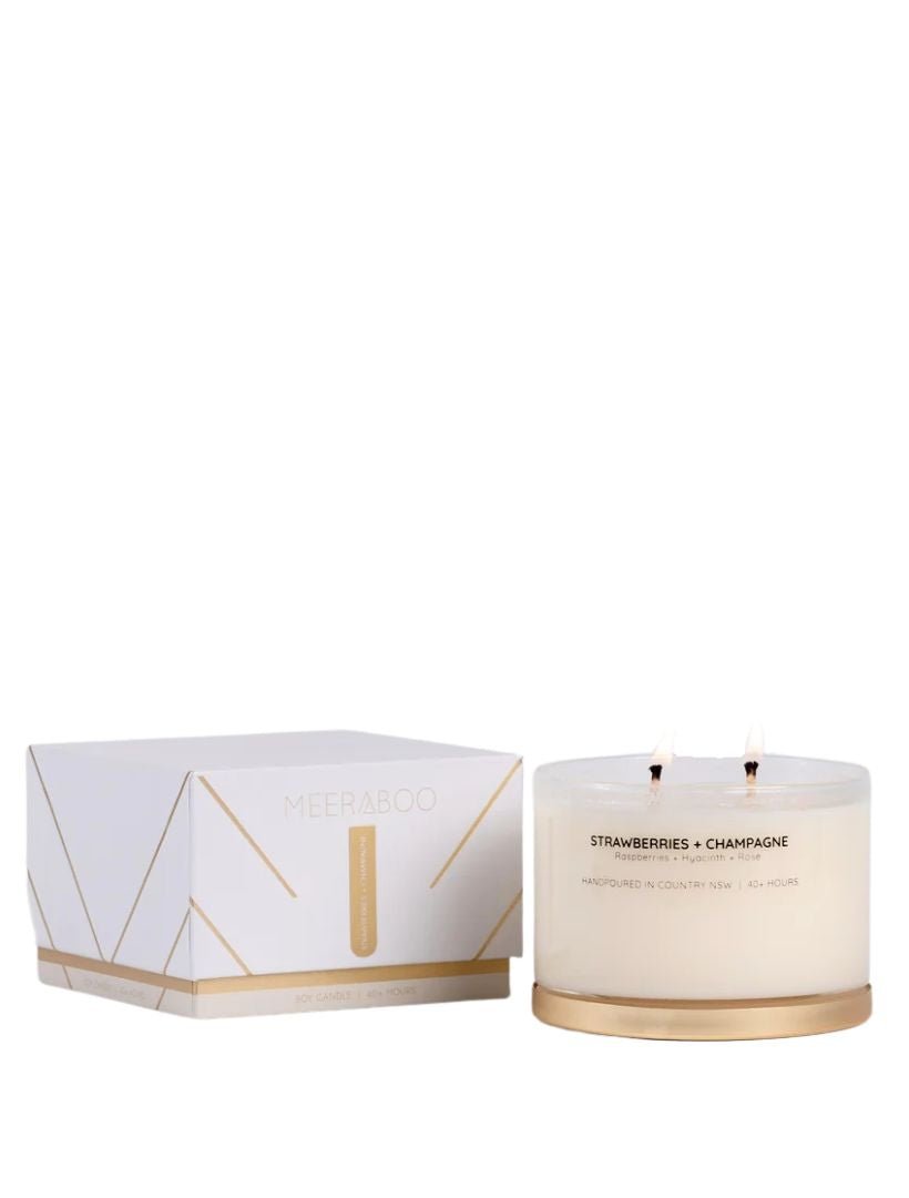 Strawberries & Champagne Soy Candle - Zjoosh