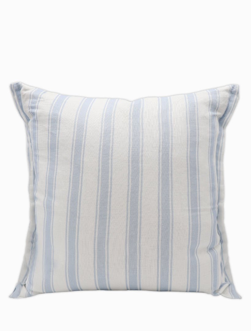 Stripes Linen Cushion Light Blue - Zjoosh