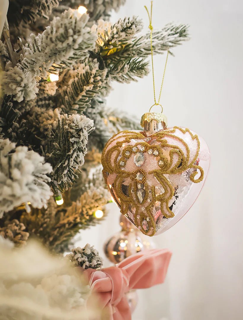 Sugar Pink Heart Bauble - FINAL SALE - Zjoosh