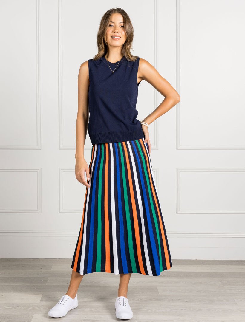 Sunray Knit Skirt Multi - Zjoosh