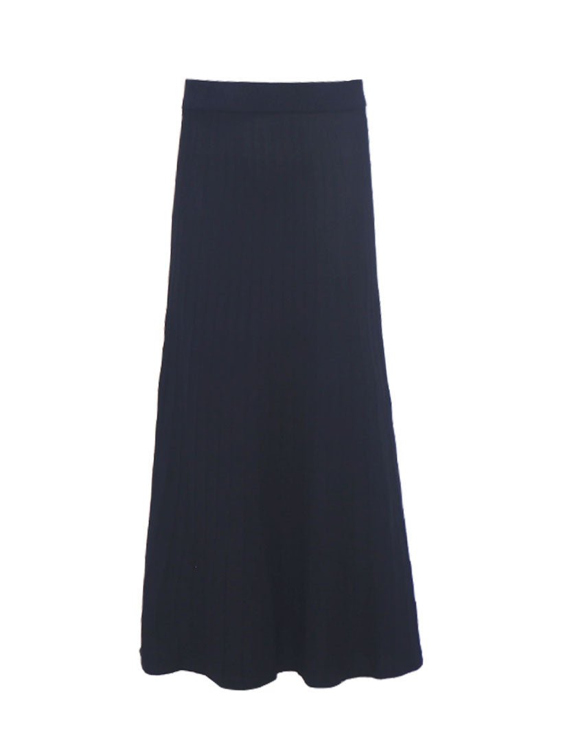 Sunray Knit Skirt Navy - Zjoosh