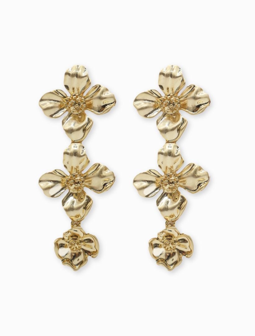 Symposium Chain Blooms Earrings - Zjoosh