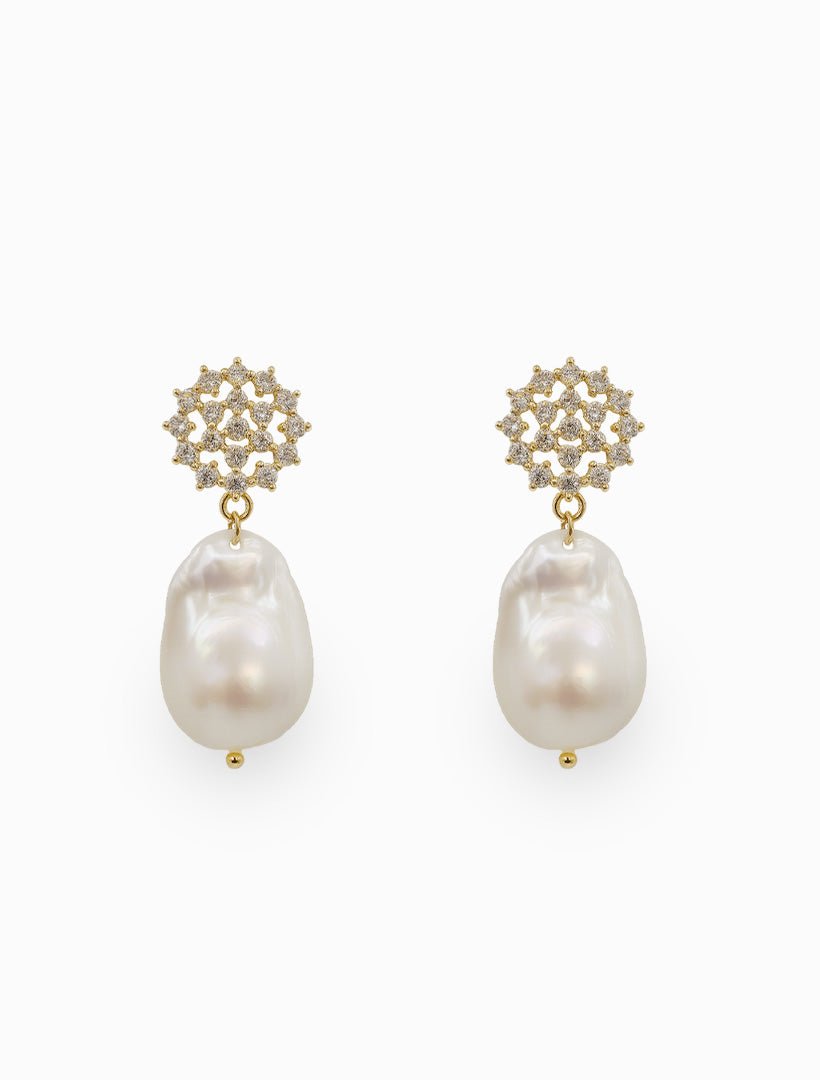 Symposium Crystal Cluster Pearl Drops - Zjoosh