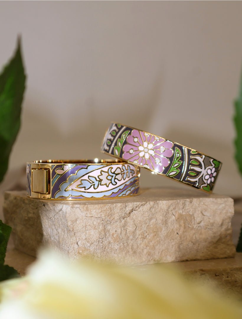 Symposium Enamel Cuff Blue Tones - Zjoosh