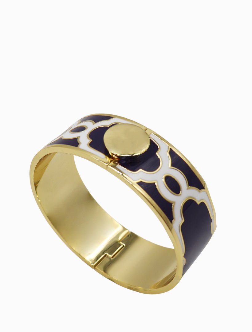 Symposium Enamel Cuff Navy - Zjoosh