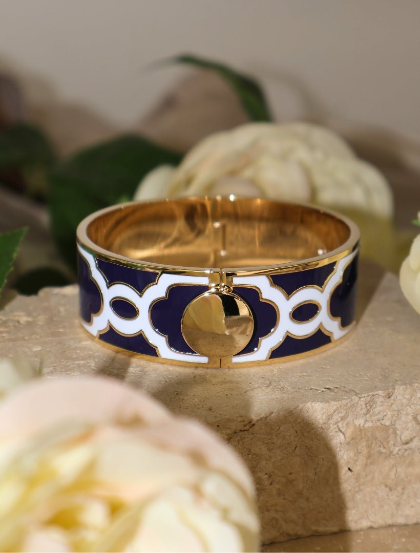 Symposium Enamel Cuff Navy - Zjoosh