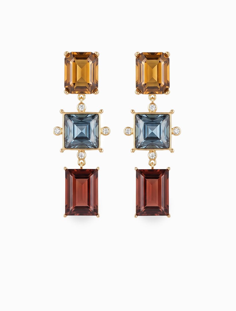 Symposium Maggiore Earrings Clip Ons - Zjoosh
