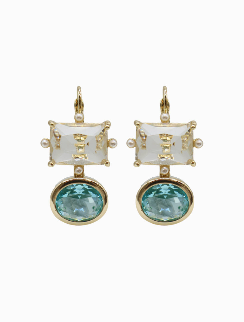 Symposium Daphne Aquarmarine Drop Earrings