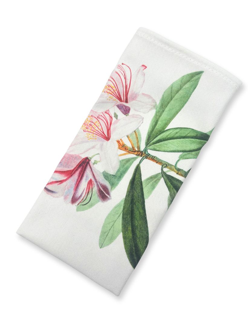 Vintage Botanical Tea Towel Pink