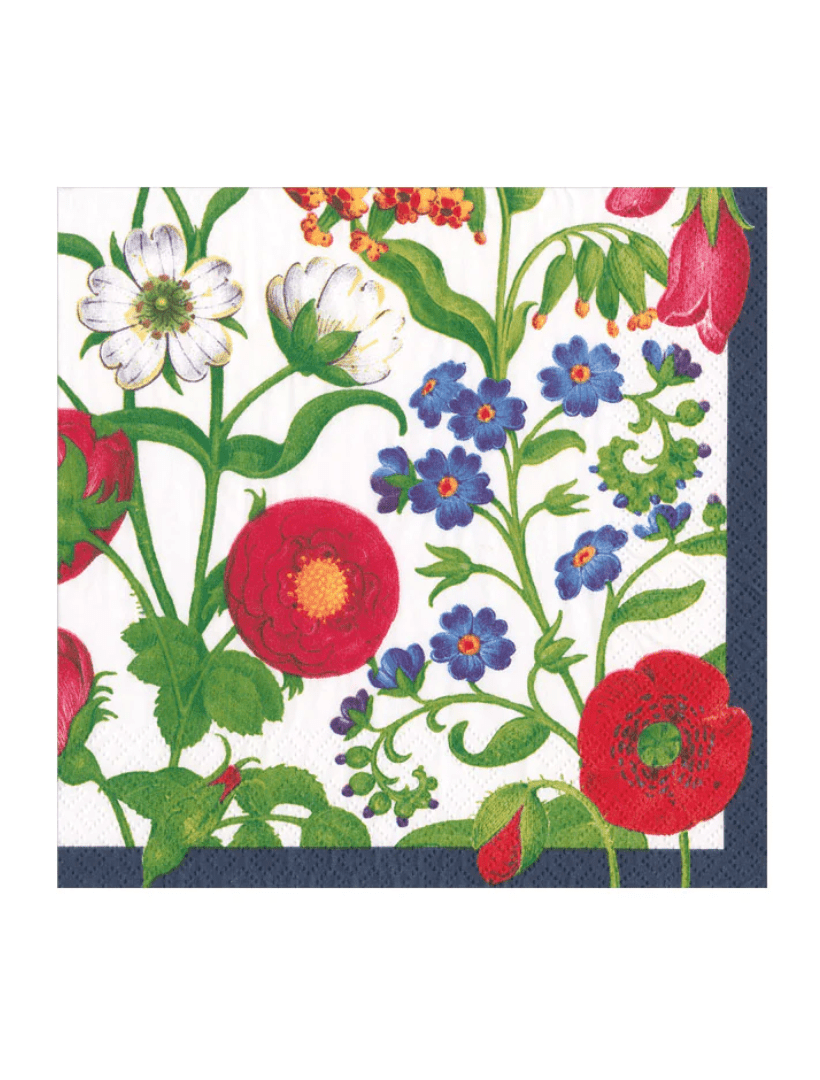 The Met Cloisters Garden White Lunch Napkins 20pk - Zjoosh