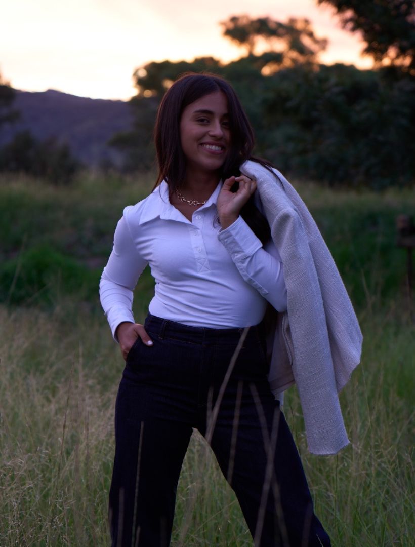 The Oliver Long Sleeve Top White - Zjoosh