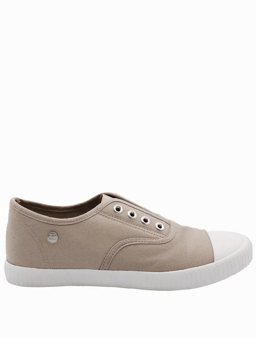 The Penny Plimsole Beige - FINAL SALE - Zjoosh