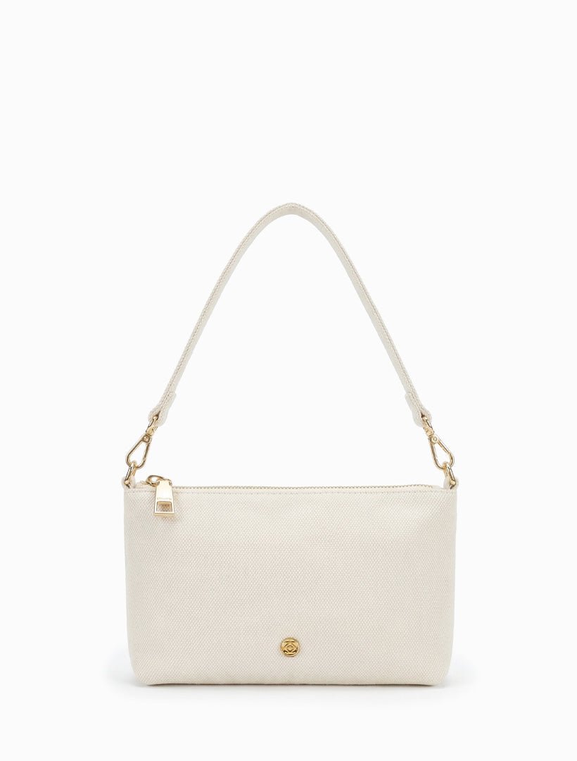 The Sadia Canvas Bag Ecru - Zjoosh