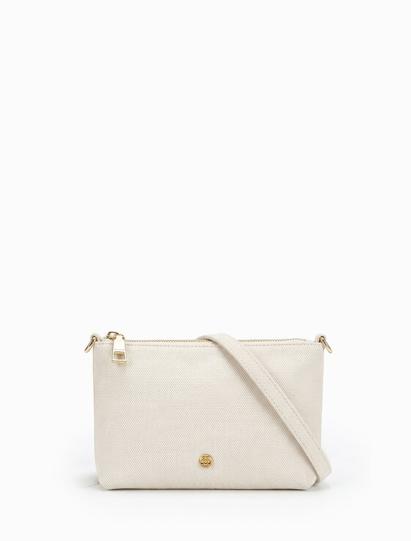 The Sadia Canvas Bag Ecru - Zjoosh
