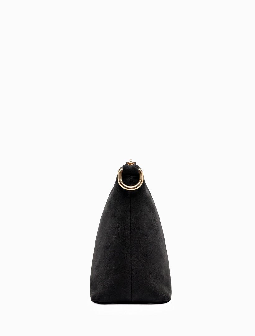The Sadia Eco Suede Bag Black - Zjoosh
