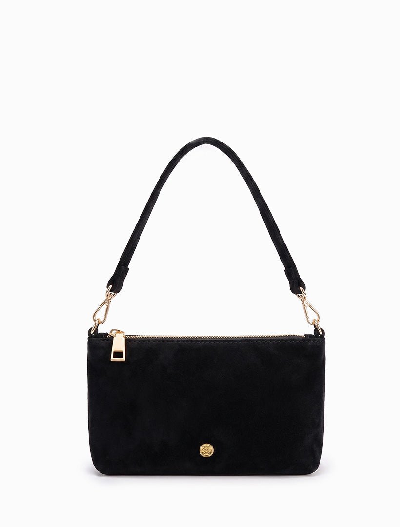 The Sadia Eco Suede Bag Black - Zjoosh