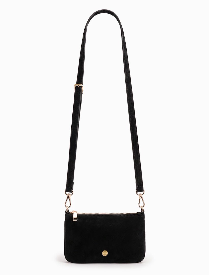 The Sadia Eco Suede Bag Black - Zjoosh