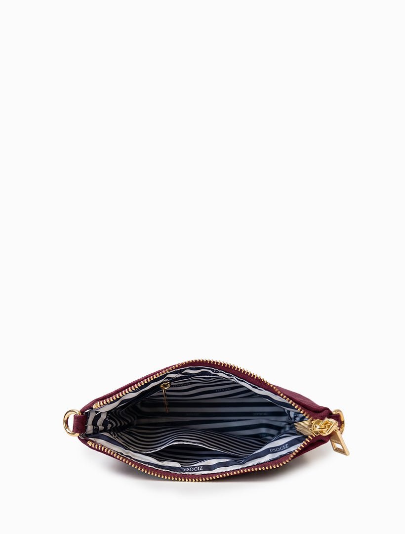 The Sadia Eco Suede Bag Burgundy - Zjoosh