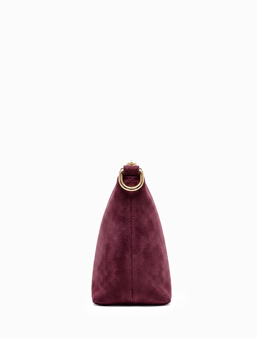 The Sadia Eco Suede Bag Burgundy - Zjoosh