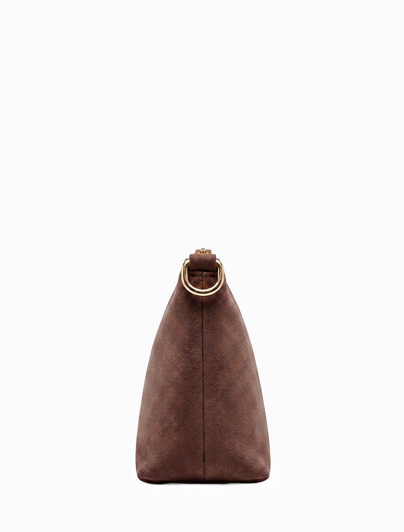 The Sadia Eco Suede Bag Chocolate - Zjoosh