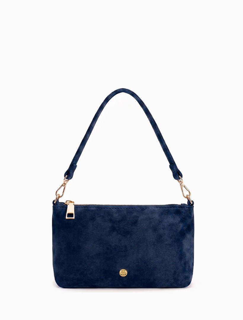 The Sadia Eco Suede Bag Navy - Zjoosh