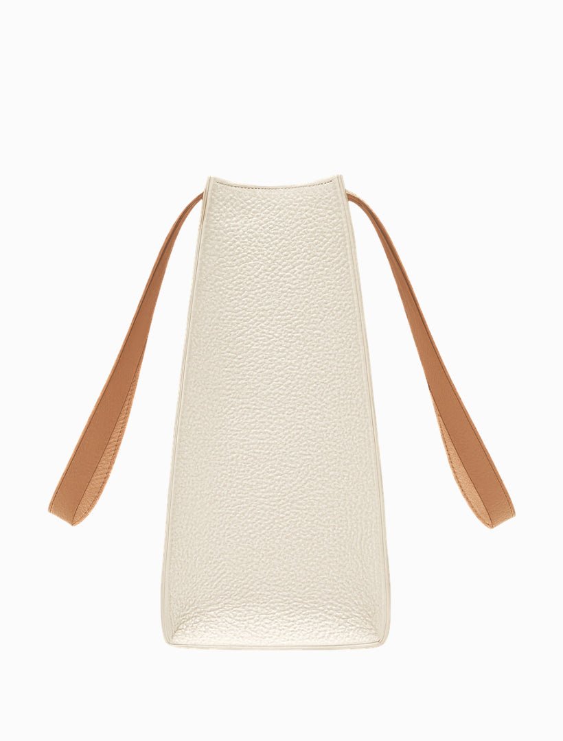 The Sutton Tote White Tan - Zjoosh