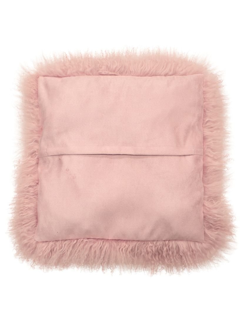 Tibetan Fur Cushion Blush - Zjoosh