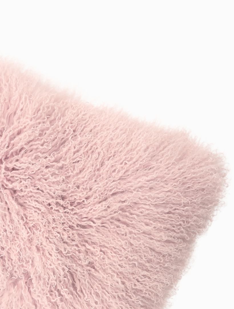 Tibetan Fur Cushion Blush - Zjoosh