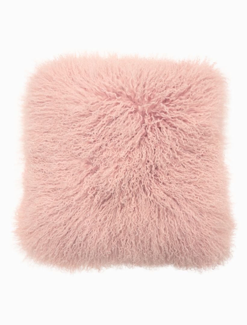 Tibetan Fur Cushion Blush - Zjoosh