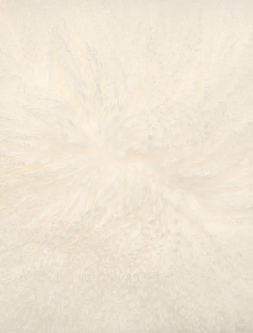 Tibetan Fur Cushion Ivory - Zjoosh