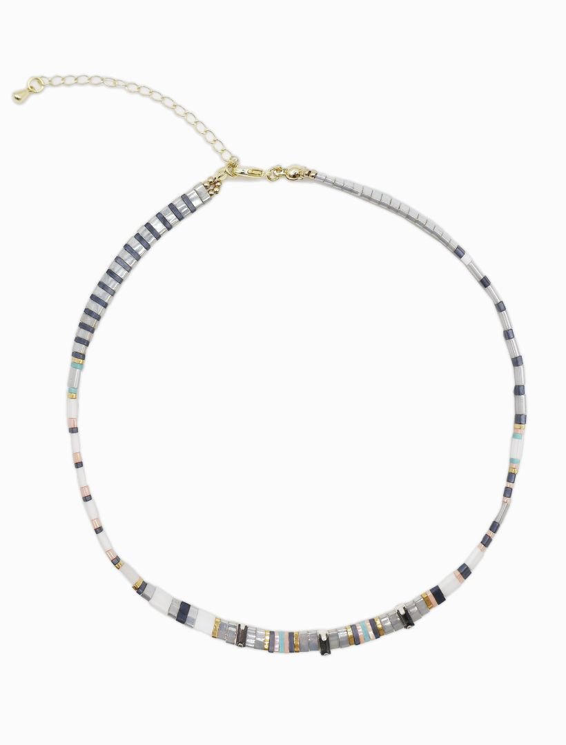 Tila Necklace Grey - Zjoosh