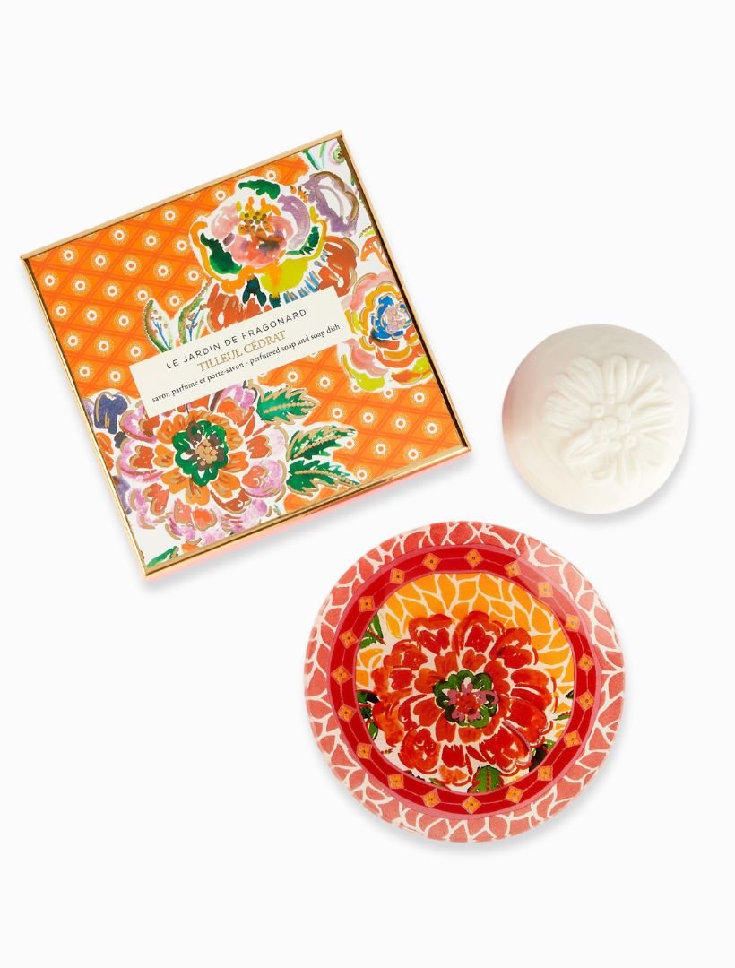 Tilleul Cedrat Soap and Dish Set - Zjoosh