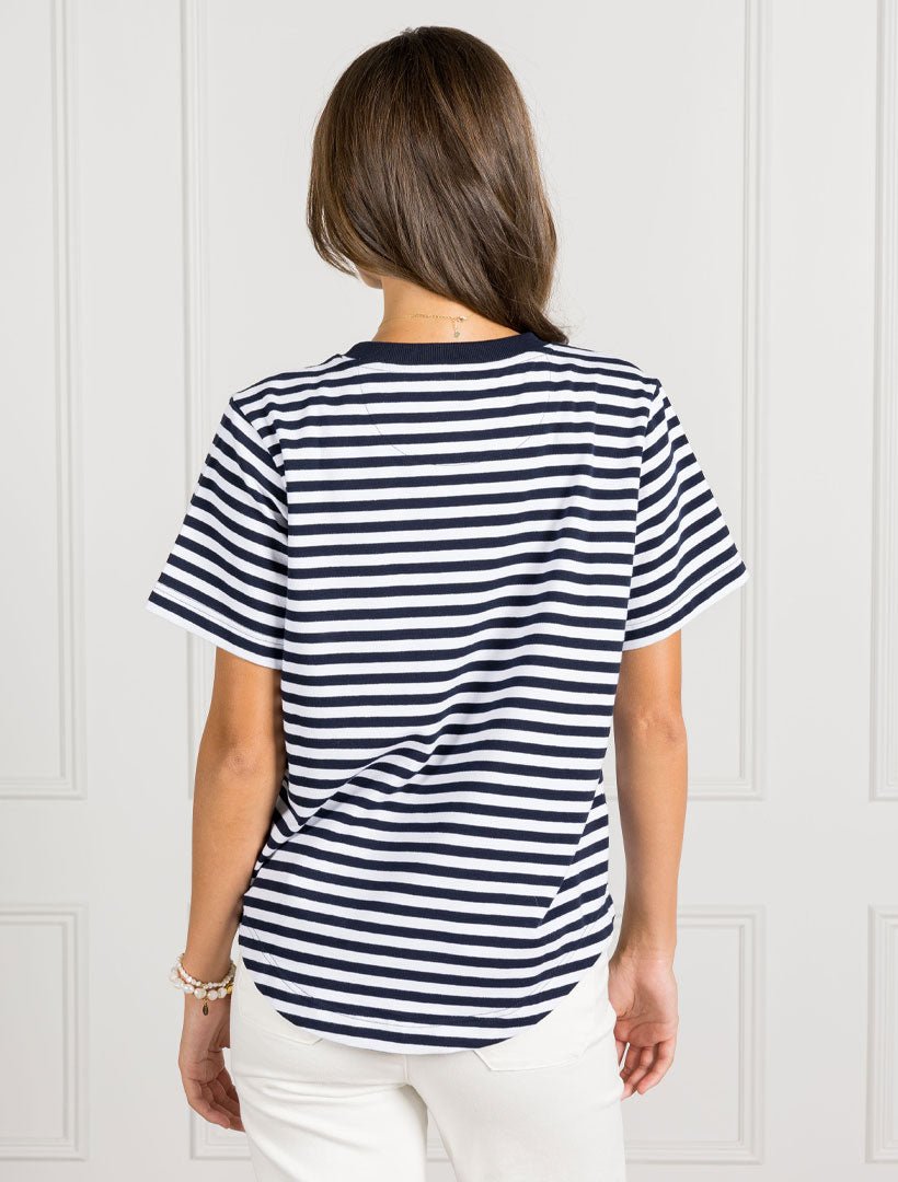 Tobi Striped Tee Navy - Zjoosh