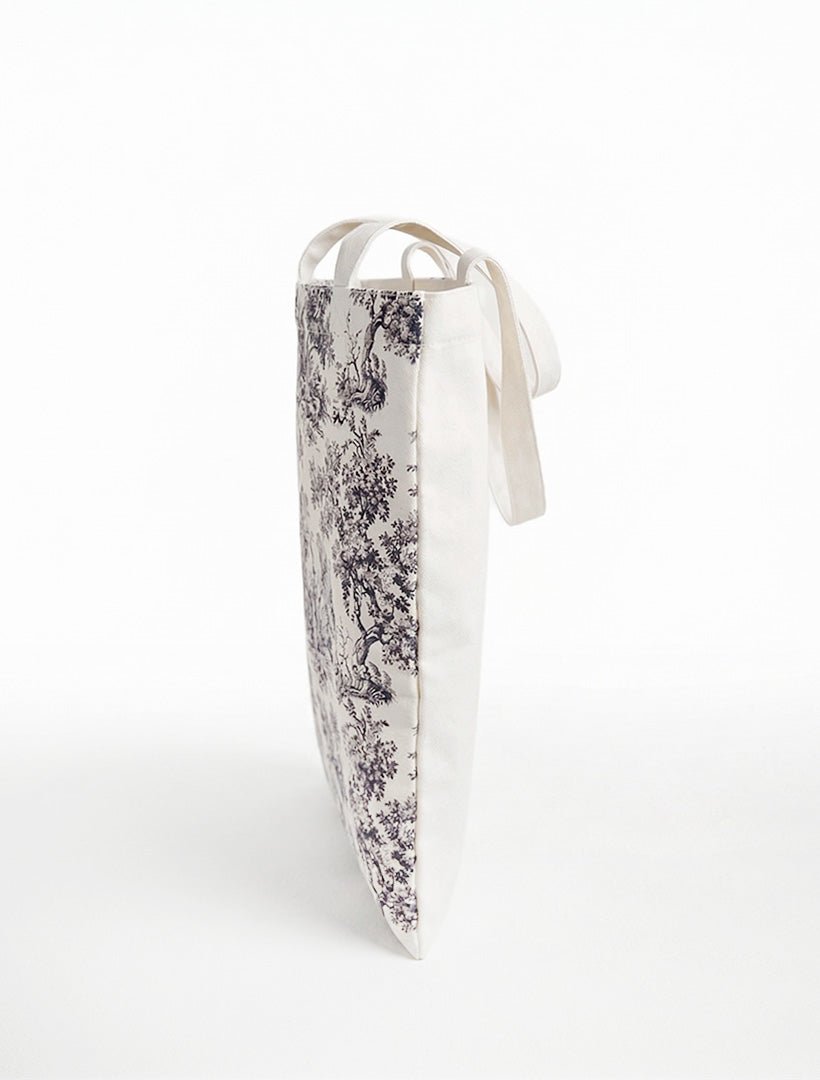 Toile Canvas Tote Navy - Zjoosh