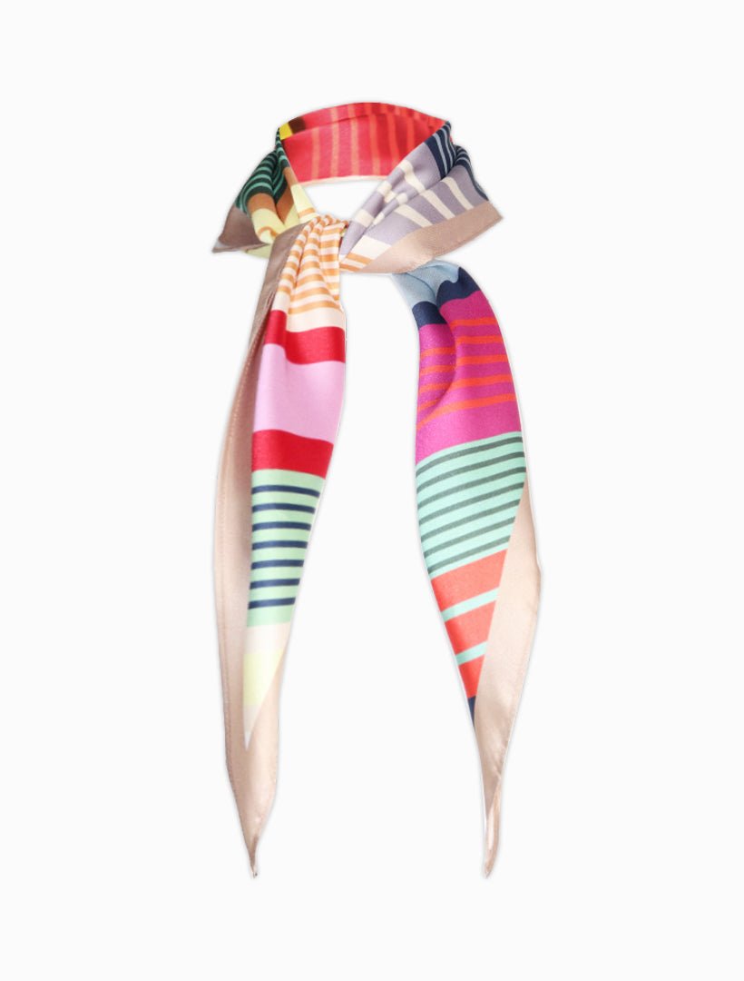 Trapezoid Scarf Bright Stripes - Zjoosh
