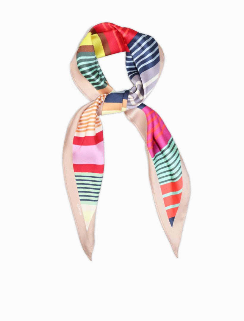 Trapezoid Scarf Bright Stripes - Zjoosh