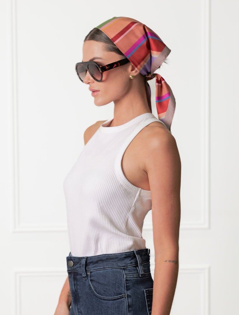 Trapezoid Scarf Stripes - FINAL SALE - Zjoosh