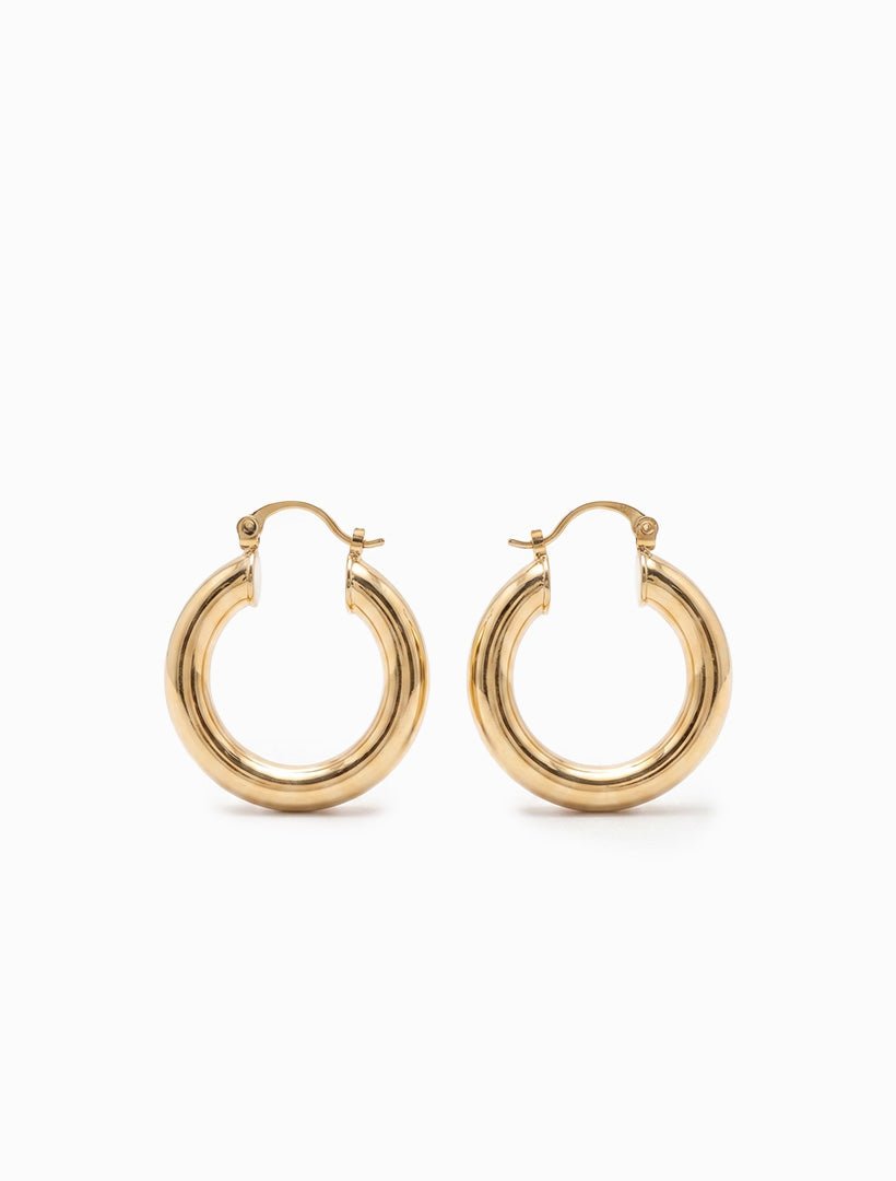 Tube Hoops Gold - Zjoosh