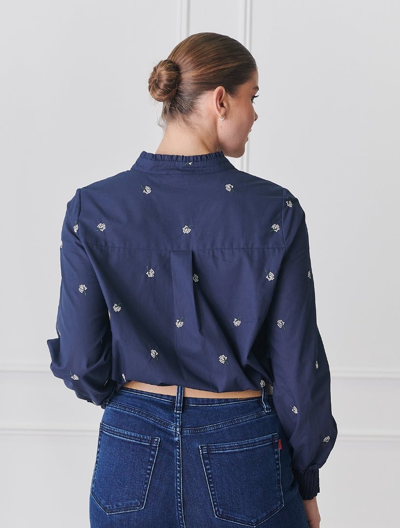 Tulip Shirt Navy - FINAL SALE - Zjoosh