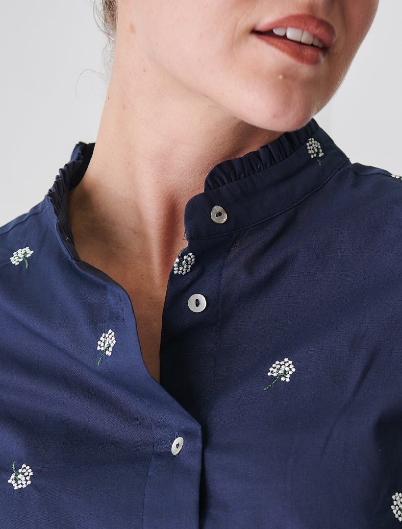 Tulip Shirt Navy - FINAL SALE - Zjoosh