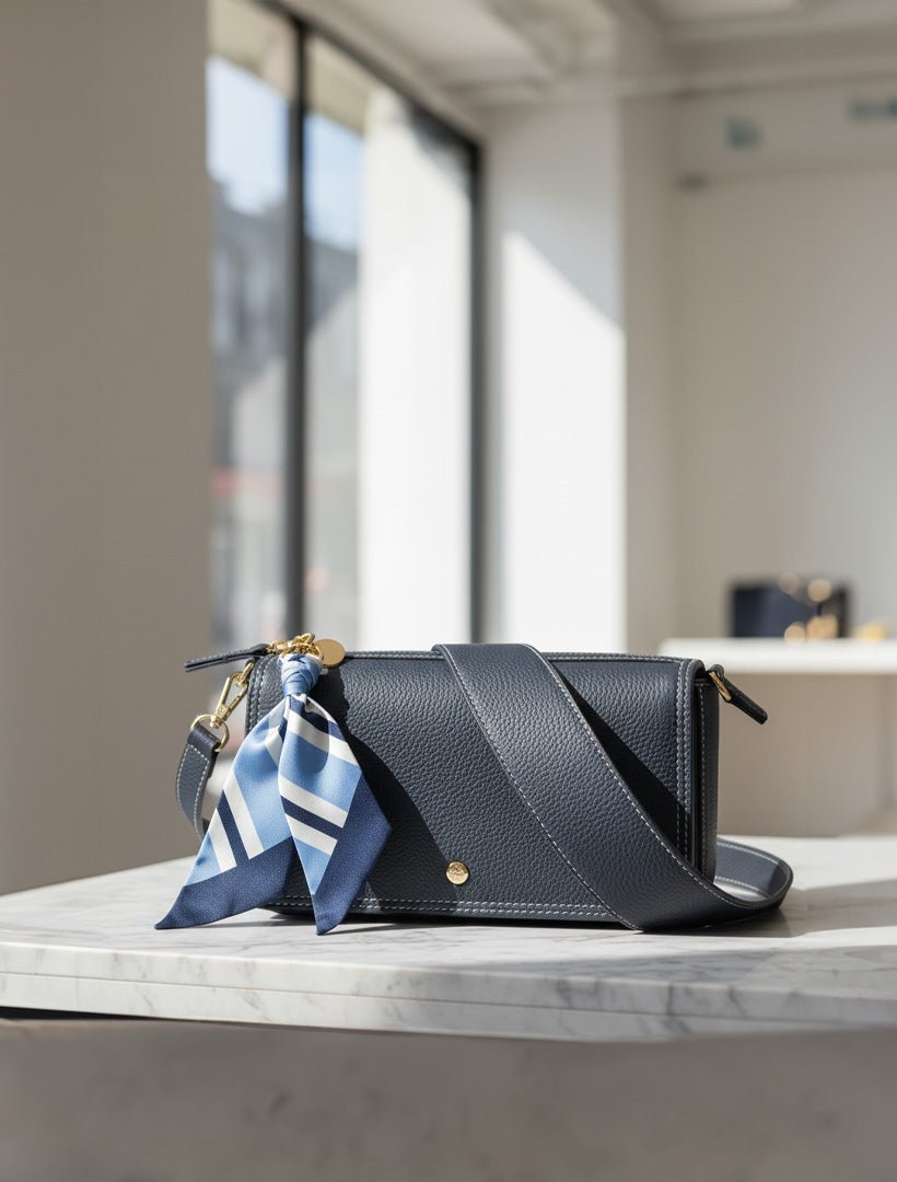 Twilly Bag Charm Navy Blue - Zjoosh