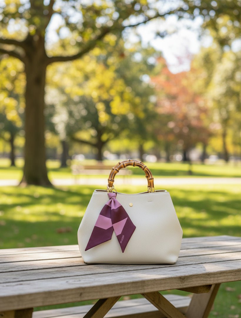 Twilly Bag Charm Pink Burgundy - Zjoosh